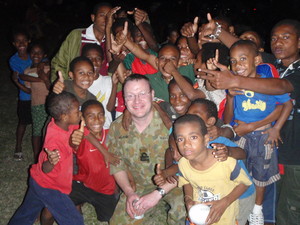 Dr John McHugh Pic 3 - Dr John McHughs aid work with the Australian Defence Force overseas