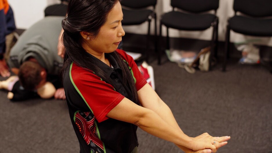 FirstAidPro Victor Harbor Pic 1 - first aid teacher showing correct cpr technique firstaidpro Victor Harbor