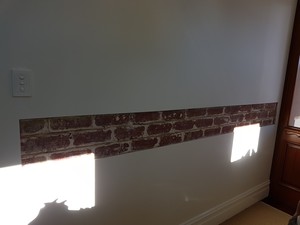 In & Out Plastering Pic 5 - Custom feature brick with white set surround