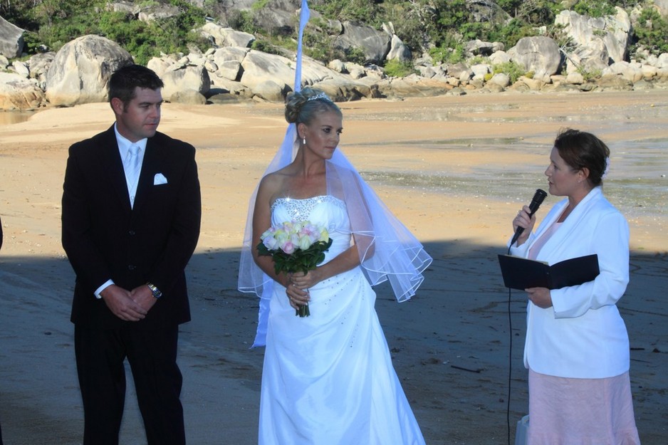 Eronda Ceremonies Pic 1 - Picnic Bay wedding on the sand