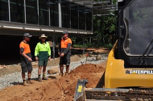 Tropical Irrigation Services Pic 3 - James Cook University Dentistry Precinct installation of irrigation