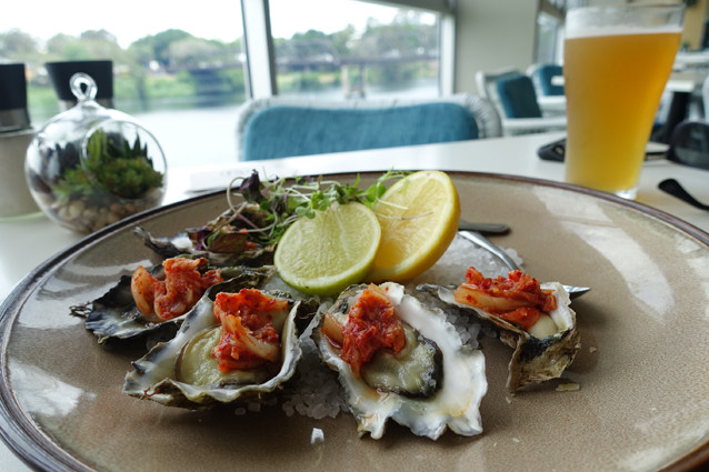 Freshwater Grill Pic 2 - Kimchi oysters