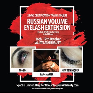 JAYLASH BEAUTY Pic 5 - Students in Russian Volume Lash Training