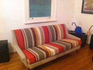 Sydney Upholstery Pic 3 - Retro lounge reupholstered