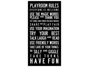 Monkey Caboose Pic 4 - Playroom Rules Canvass