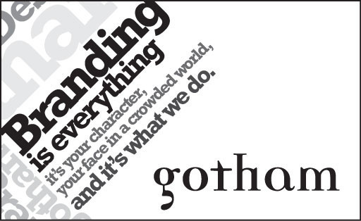 Gotham Pic 2 - Branding is everything Graphic Graphic Design Studio Sydney