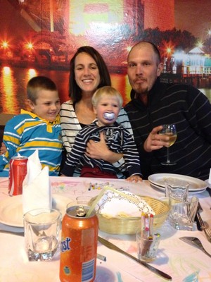 The Melting Chili Pic 3 - My family enjoying our delicious yummy Indian food