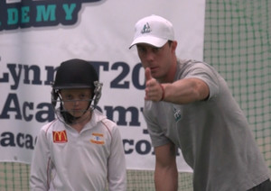 Digital Sports Academies Pic 2 - Chris Lynn teaching a young cricketer