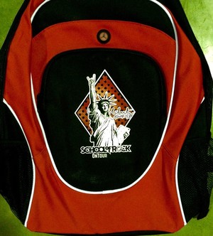 25 Watts Print & Design Pic 4 - Campbelltown School of Rock backpack for American tour