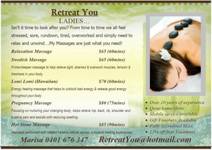 Retreat You Pic 3 - Retreat You Mount Eloza Treatment Menu