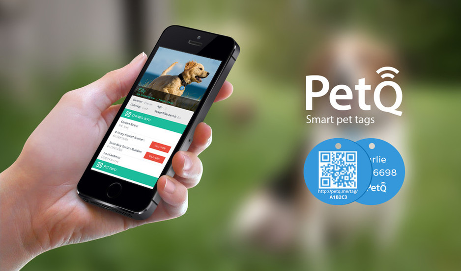 PetQ Pic 1 - Scan the tag to bring up more information of yout pet and contact details