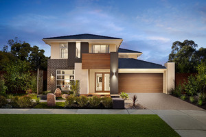 Carlisle Homes Ambrosia Estate, Cranbourne West Pic 4 - The Vista with the Bryson facade on display at Ambrosia Cranbourne West