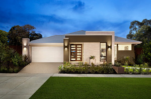 Carlisle Homes Ambrosia Estate, Cranbourne West Pic 5 - The Winslow with the Aztec facade on display at Ambrosia Cranbourne West