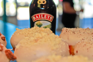 Take Home Cooking Coach Pic 4 - Adults Only Donut A Baileys flavoured Donut with a Baileys glaze topped with an almond praline