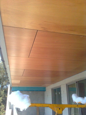 Symon Beech Carpentry Pic 4 - New hardwood architectural hardwood panel ceiling