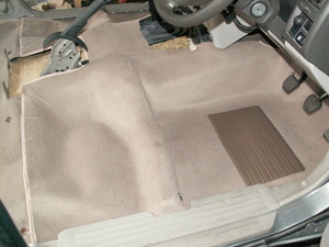 Queensland Moulded Car Carpets Pic 5 - PVC Fitted Floor Beige GU Patrol