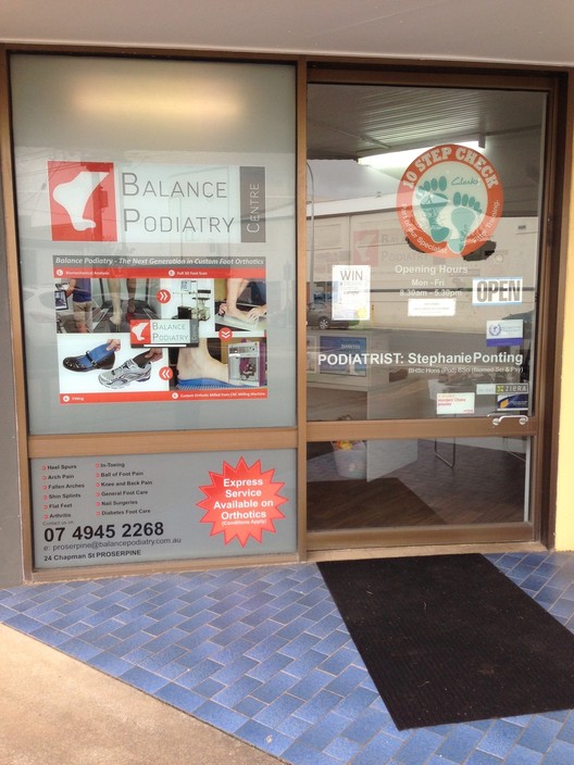 Balance Podiatry Proserpine Pic 1 - Shop Front Proserpine Podiatrist