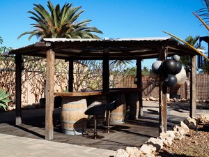 Old Post Office Cafe Pic 4 - Back quiet Terrace