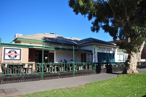 Old Post Office Cafe Pic 3 - Big tree shade on front terrace