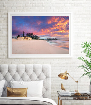 Jason James Gallery Pic 3 - Manly Beach framed print North Steyne Manly