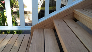 Wise Carpentry Pic 2 - Blackbutt hardwood stairs