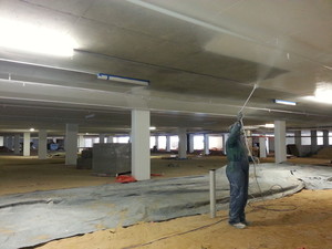 Leading Edge Painting Pty Ltd Pic 4 - Painting car park ceiling woolworths big w Katoomba