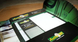 One Deep Design Pic 3 - Marketing package for Aussie Cut including a presentation folder order forms note pads etc