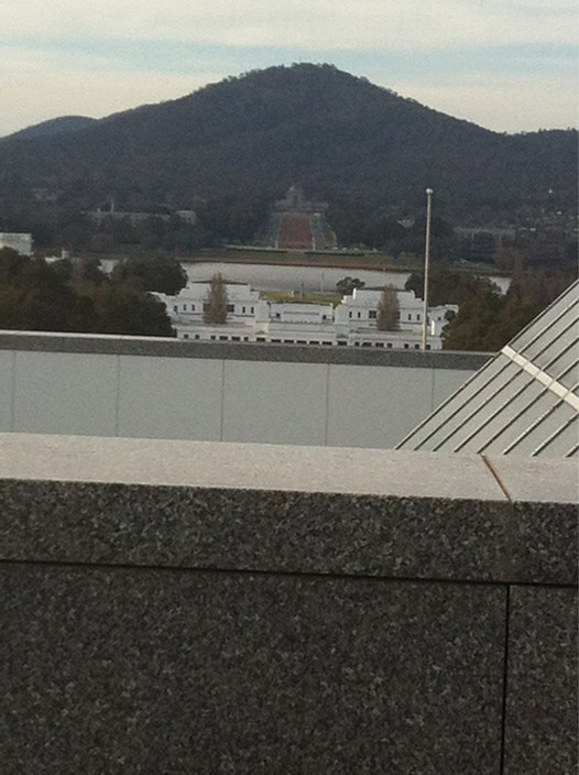 Old Parliament House Pic 1 - The old as seen from the roof of the new