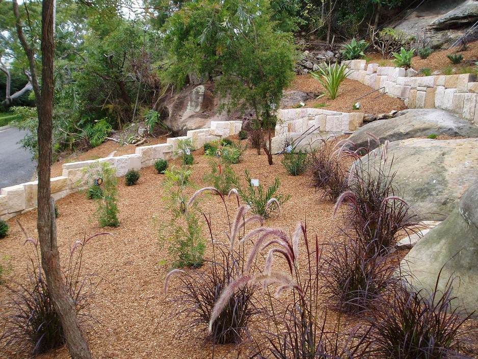 Designs That Grow Pic 1 - recently completed project hardy plants for a steep rockery site