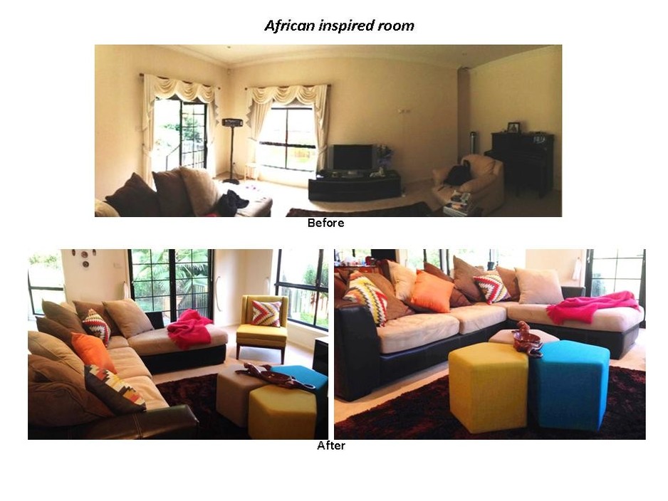 Revenge Interiors Pic 1 - African Inspired Living Room