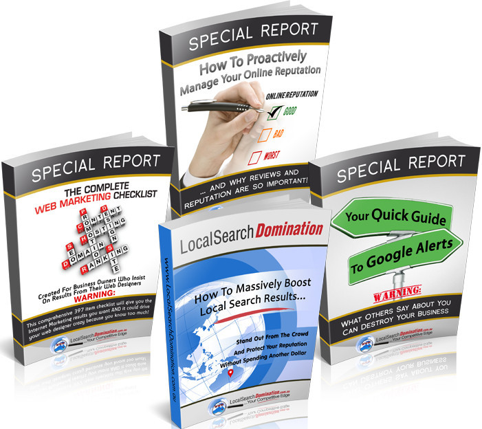 Local Search Domination Pic 1 - Buy our Local Search Domination workbook online You get 3 Special Bonuses for free