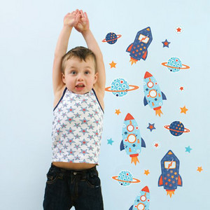 Ekidna Kidswear Pic 5 - Little Chipipi Outer Space Wall Stickers