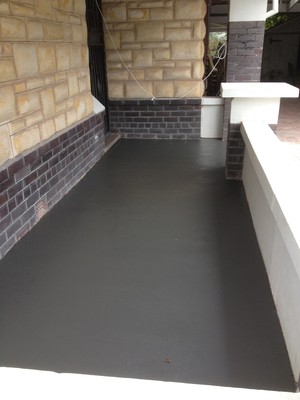 Swan Coatings Pic 4 - Private front Porch in Parkside major grinding repair and UVstable antislip coating