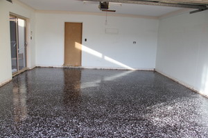 Swan Coatings Pic 3 - Private residence garage in West Lakes UVstable high gloss epoxy flake flooring