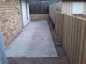 Aussie Gardenscapes Pic 3 - New Concrete and Small Lap Fence