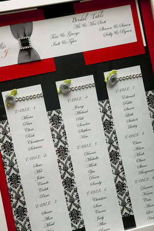 Sweet Az Tables & Decorations Pic 5 - Seating Plan other designs available