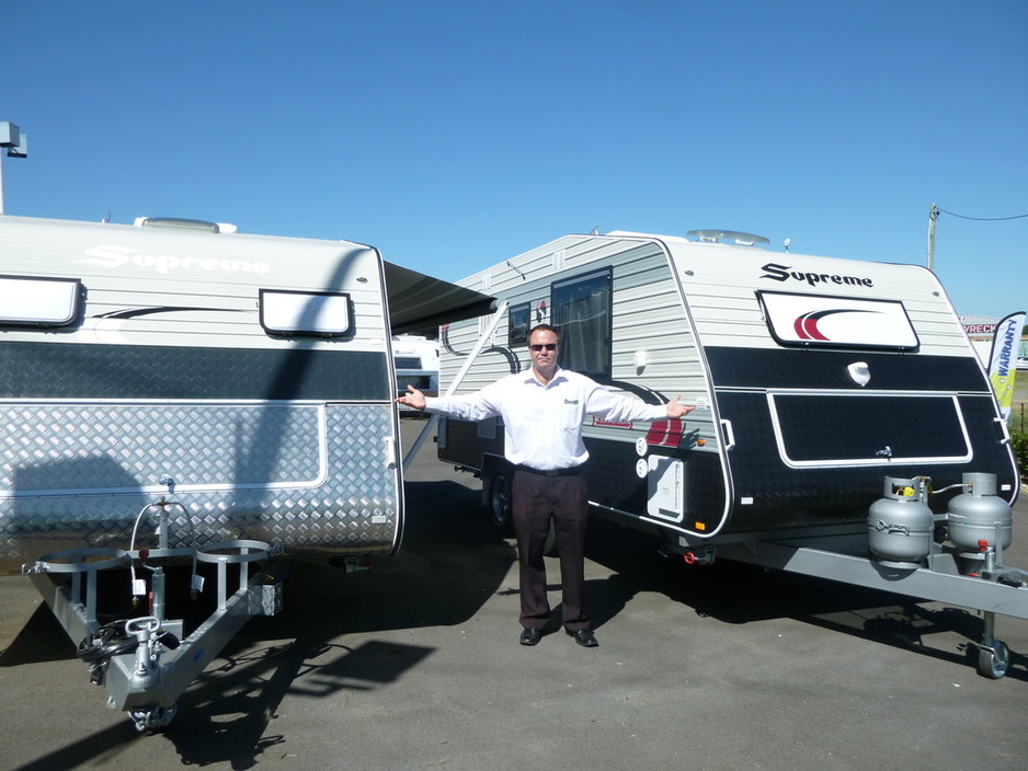 Green RV.com.au Pic 1 - Queenslands only Supreme caravan dealer come in today for some great deals