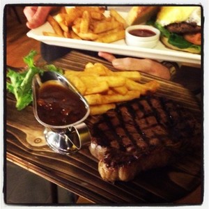 Cafe New York Grill Pic 2 - Soft tender steak with chips