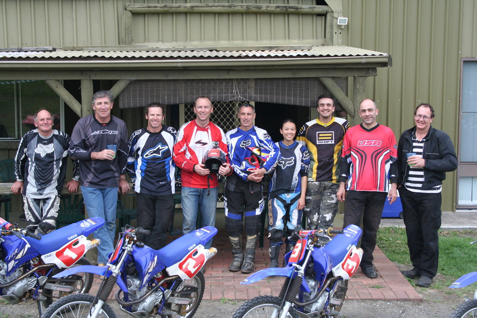 Corser Concepts Motorcycle School Pic 1 - Group of friends at the school