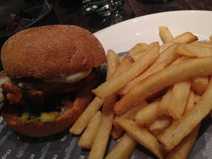 Margo's Pic 4 - Yummy Cajun chicken burger a little more interesting and gourmet than you would expect