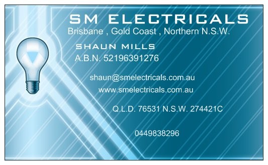 Shaun Mills Electrical Pic 1 - For all your electrical needs call your local sparky