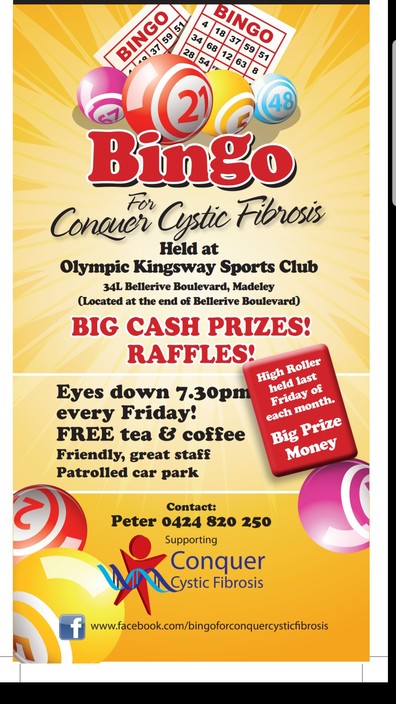 Bingo for Conquer Cystic Fibrosis Pic 1