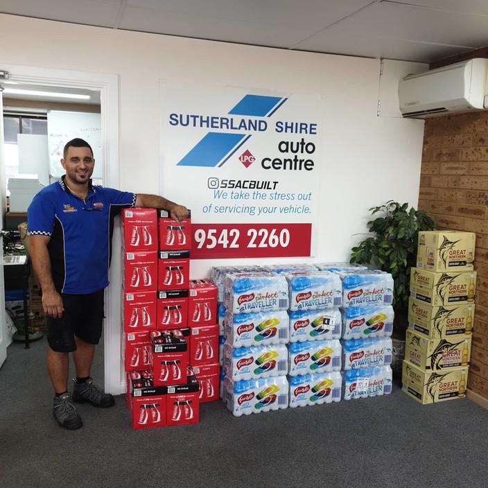 Sutherland Shire Lpg Centre Pic 1 - We have returned to work for a bright vibrant 2020 however others are not so fortunate ssacbuilt speedy_auto_repairs is calling those who would like to donate bottled water canned foods clothing other non perishable items to those in need for t