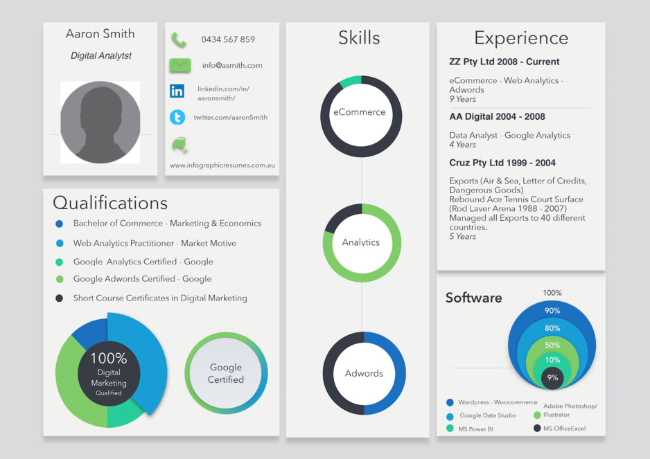 Infographic Resumes.com.au Pic 1 - Infographic Resume Meadow