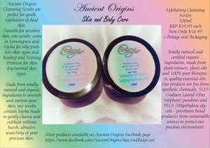 Ancient Origins Skin and Body Care Pic 3 - Facial Cleansing Scrubs 1995