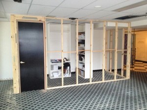 Proworks Property Services Pic 4 - Timber frame for partition wall