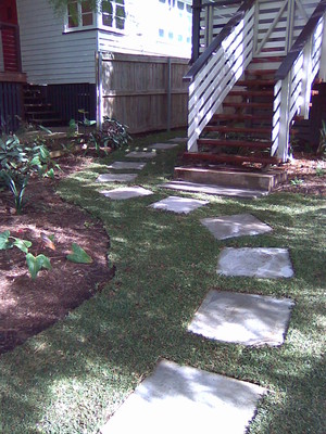 A1 Landscaping & Property Maintenance Pic 2 - MitcheltonPaved path and Natural turf