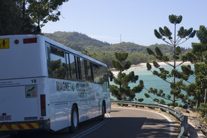 SeaLink QLD Pic 2 - Make use of the public buses on the island with all day bus pass return ferry ticket for only 3500 Adult Fare