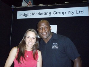 Insight Marketing Group Pic 3 - Work Expo Our lovely admin snapped with Wendell Sailor