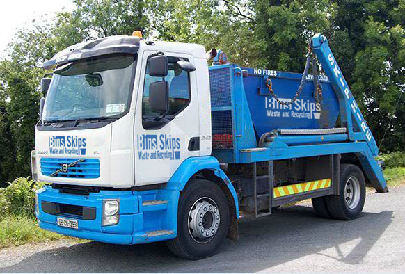 Bins Skips Waste And Recycling Ipswich Pic 1 - Skip Bin Truck out delivering skip bins